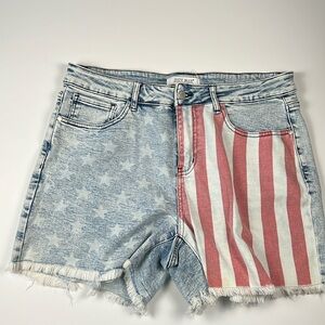 Judy Blue NWOT Stars and Stripes jean shorts Sz 2XL